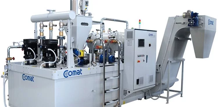 Superfiltration des huiles de coupe sur les machines-outils avec les centrales de filtration COMAT.