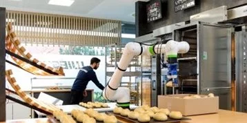 Roboter in der Bäckerei