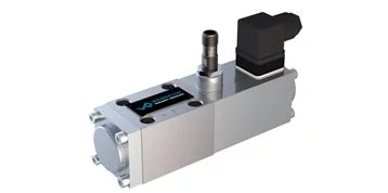 Solenoid poppet valve with switch position monitoring
