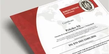 We are now ISO13485 certified !