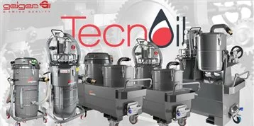 Gamme Tecnoil: aspirateurs industriels pour huile et copeaux