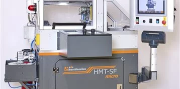 Precise cut-off grinding, chamfer grinding and sorting of smallest round rods