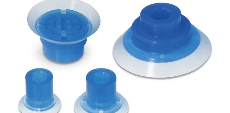 SMC lance une ventouse en silicone de couleur bleue hautement adaptable