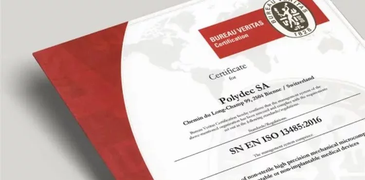 We are now ISO13485 certified !
