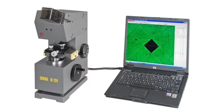 Optical hardness tester in Vickers units