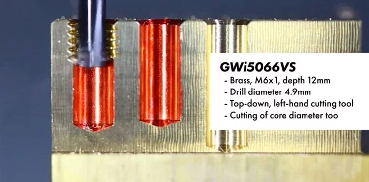 Thread whirl cutters in action