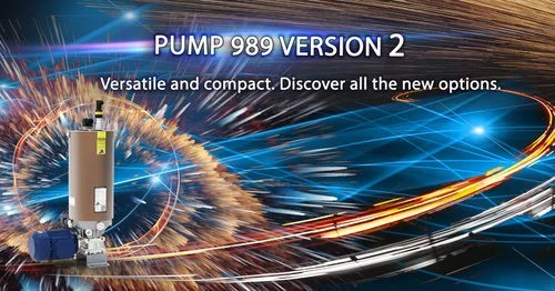 Nouvelle pompe 989 V2: efficacité accrue grâce à de nombreuses options d'utilisation