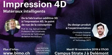 BIMO Forum 2019 – Impression 4D, matériaux intelligents !