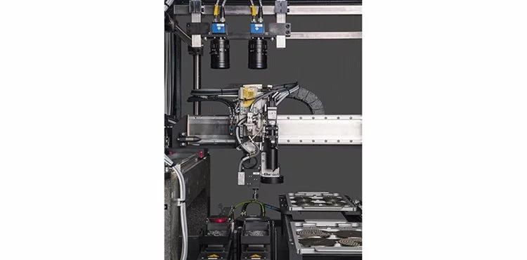 The pick & place production machine for watch parts
